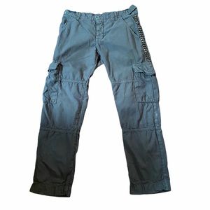 NSF Basquiat Studded Army Green Cargo Pants
